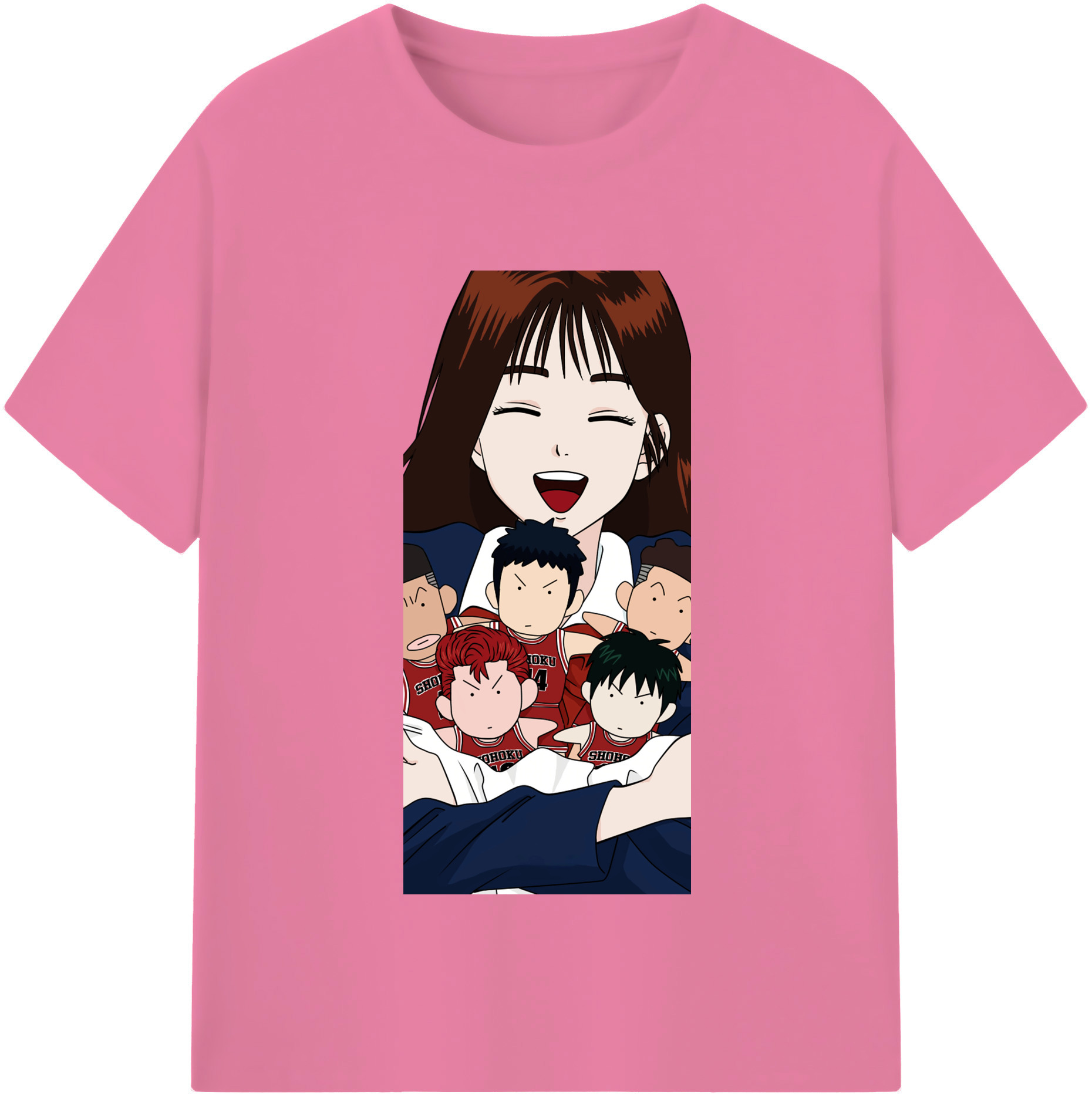 SLAM DUNK／スラムダンク 綿100％半袖Tシャツ（フロントプリント）